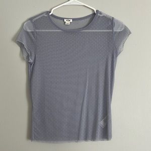 Garage Sheer Periwinkle Top